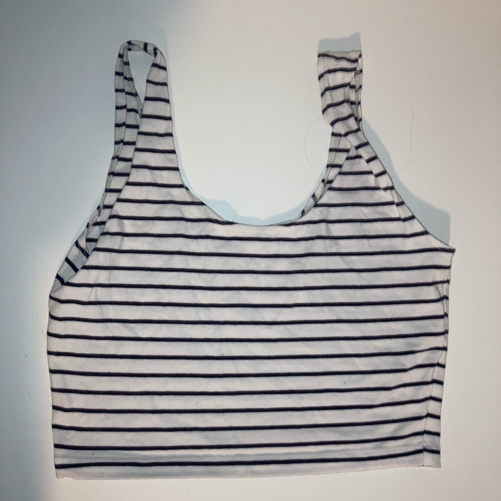 Stripped crop top small